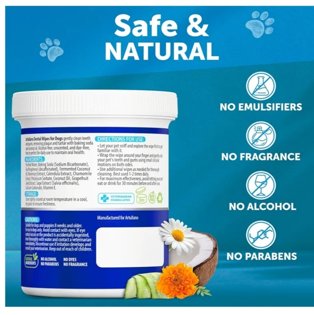 Dog Teeth Cleaning Wipes